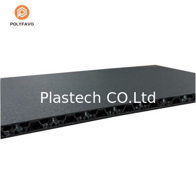 Tabla de panal de abejas de PP negro de 10 mm de textura áspera para caja de vuelo