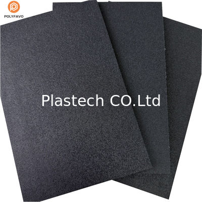 Tabla de panal de abejas de PP negro de 10 mm de textura áspera para caja de vuelo