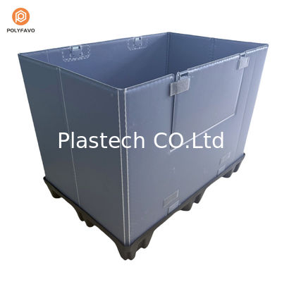 Caja de contenedores de almacenamiento HDPE duradera Caja de embalaje personalizado de plástico