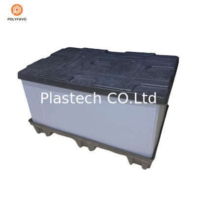 Caja de contenedores de almacenamiento HDPE duradera Caja de embalaje personalizado de plástico