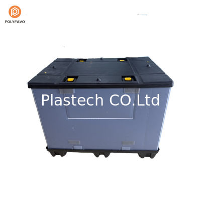 Caja de contenedores de almacenamiento HDPE duradera Caja de embalaje personalizado de plástico