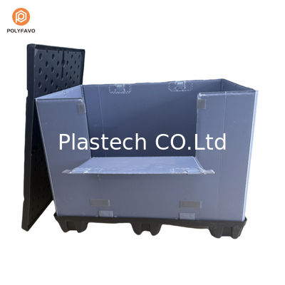 Almacenamiento de plástico Caja de pallet personalizado de manga de plástico colapsado Caja de pallet de manga de plástico