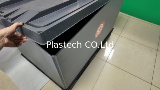 Caja de palets plegable de PP para panal de miel de 1200x800 mm Logotipo personalizado plegable OEM Contenedor retornable