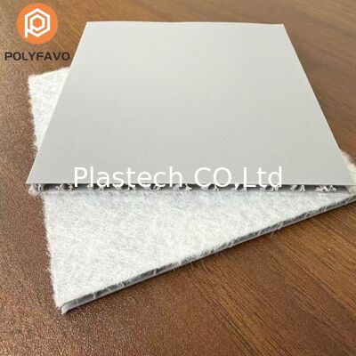 Láminas de protección de suelo de plástico de polipropileno ignífugo de grado V2 de 5 mm y 1600 g/m² con estructura de panal