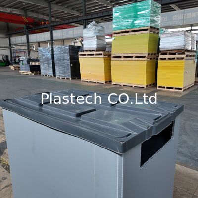 Caja de embalaje logístico para envío y almacenamiento de 1200x800mm con panel de nido de abeja de PP