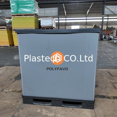 500kgs Injection Iplast Foldable EuroBox 1200 * 800* 900 mm with Lid Sleeve Pallet Box