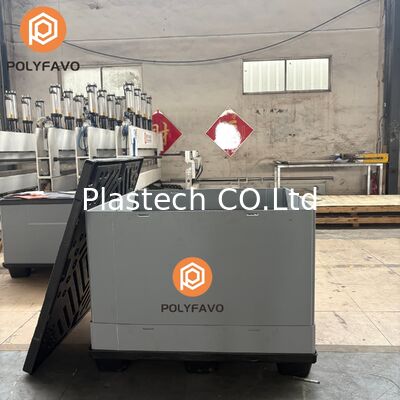 Cajas de embalaje logístico para envío, contenedor de almacenamiento de plástico de 1220 * 1140 * 900 mm, caja de panel con funda
