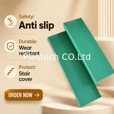 Protector de escalera de 5 mm con superficie de fieltro para almacén de fábrica de escalera de borde de cubierta plegada de una sola pieza