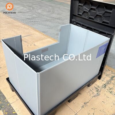 Contenedor Palet EuroBox Plegable Robusto con Compuerta de Acceso y Tapa Diseñado para Uso Profesional en Almacenes Industriales