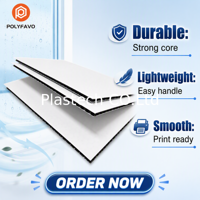 Lámina de plástico Zhongcheng de 5 mm y 1600 g/m² para transporte, panel de polipropileno tipo panal