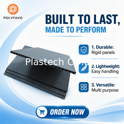6mm 2200gsm Flight case Material Honeycomb Panel pp Plastic Sheet