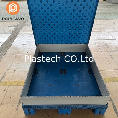  Collapsible Pallet Box Bulk Box, Heavy Duty Foldable Storage Box, Waterproof Stackable Container Custom Color Brand Logo