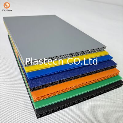 Tablero de nido de abeja para fabricación de estuches de carretera, panel de nido de abeja de PP impermeable antiarañazos, material ecológico reutilizable